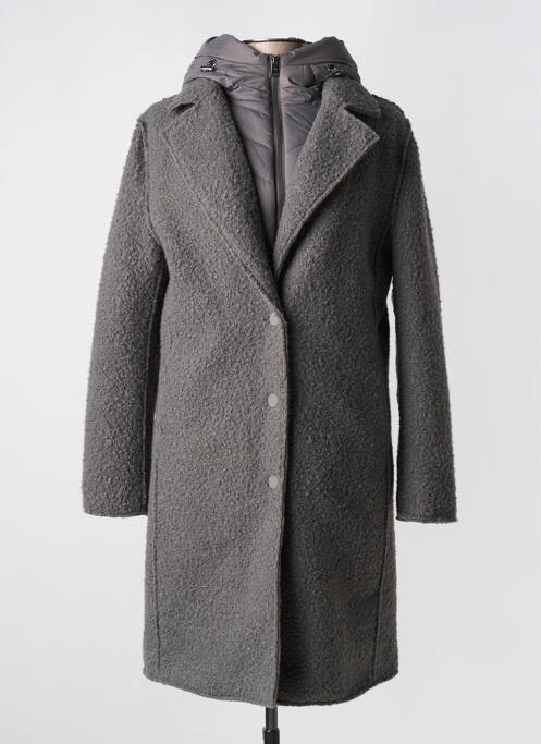 Manteau long gris BEAUMONT pour femme