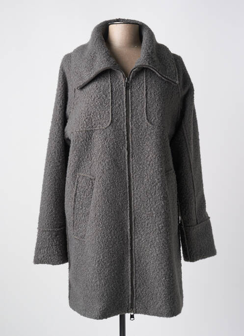 Manteau long gris BEAUMONT pour femme