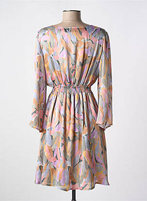 Robe courte manches longues manches longues rose RUE DES ABBESSES femme