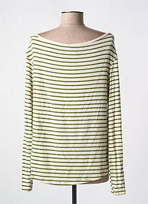 Top coupe fluide manches longues vert PAKO LITTO femme