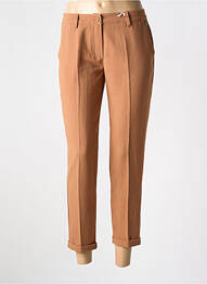 Pantalon 7/8 fermeture zippée sous rabat boutonné beige PAKO LITTO femme