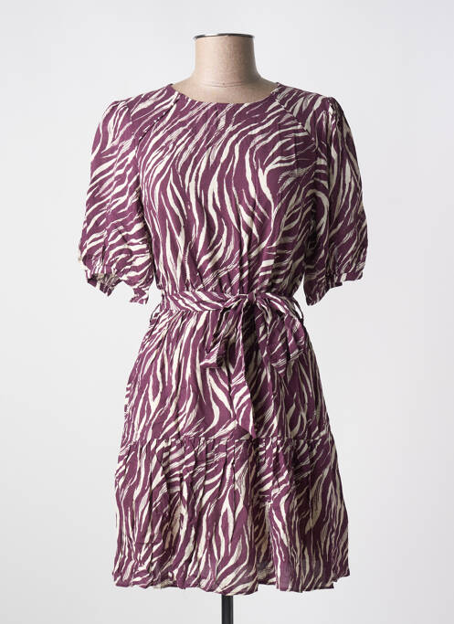 Robe courte violet GRACE & MILA pour femme