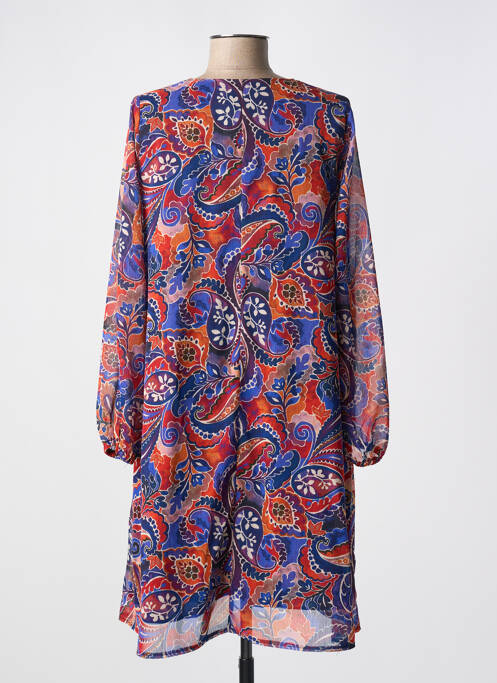 Robe mi-longue bleu RUE DES ABBESSES pour femme