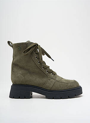 Bottines/boots talon bas talon de 4 à 6cm vert VANESSA WU femme