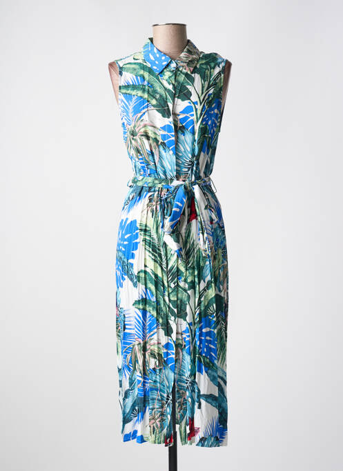 Robe mi-longue bleu QUATTRO pour femme