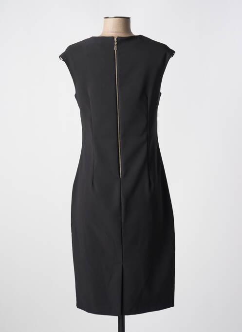 Robe mi-longue noir QUATTRO pour femme