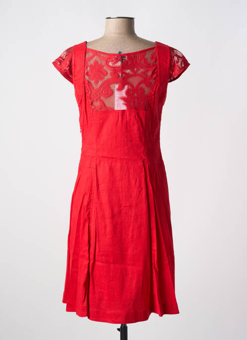 Robe mi-longue rouge QUATTRO pour femme