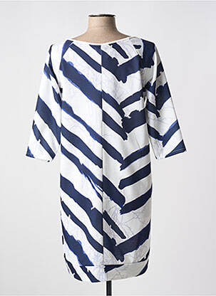 Robe courte manches 3/4 manches 3/4 bleu QUATTRO femme