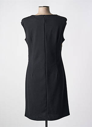 Robe mi-longue tissage crêpe manches courtes beige QUATTRO femme
