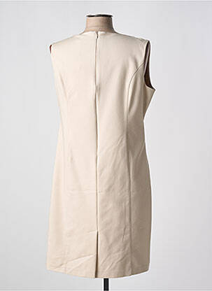 Robe courte sans manche sans manche beige QUATTRO femme