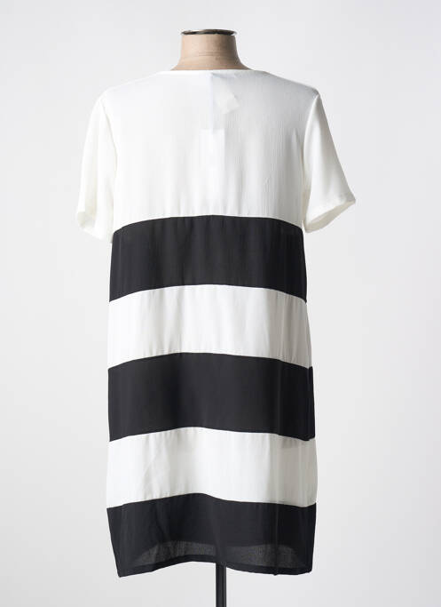 Robe courte manches courtes manches courtes blanc QUATTRO femme