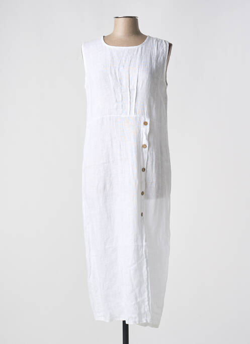 Robe longue blanc QUATTRO pour femme