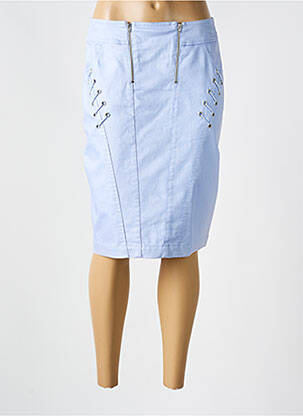 Jupe mi-longue taille normale bleu QUATTRO femme