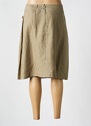 Jupe mi-longue taille normale vert QUATTRO femme
