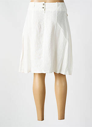 Jupe mi-longue taille normale beige QUATTRO femme