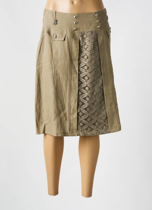 Jupe mi-longue vert QUATTRO pour femme