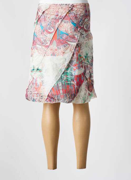 Jupe mi-longue blanc QUATTRO pour femme