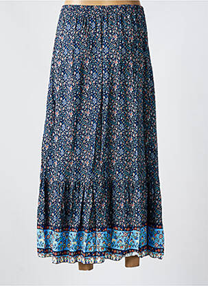 Jupe longue coupe fluide bleu QUATTRO femme