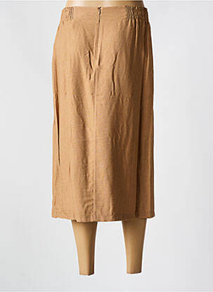 Jupe mi-longue taille normale marron MERI & ESCA femme