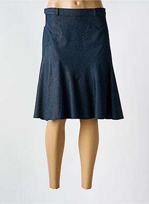 Jupe mi-longue coupe évasée bleu QUATTRO femme