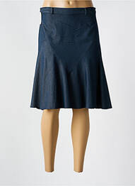Jupe mi-longue coupe évasée bleu QUATTRO femme