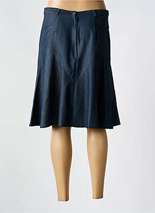 Jupe mi-longue coupe évasée bleu QUATTRO femme