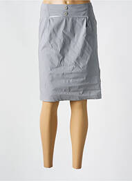 Jupe mi-longue stretch gris QUATTRO femme