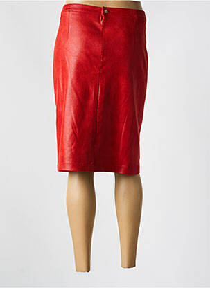 Jupe mi-longue taille normale rouge JUMFIL femme