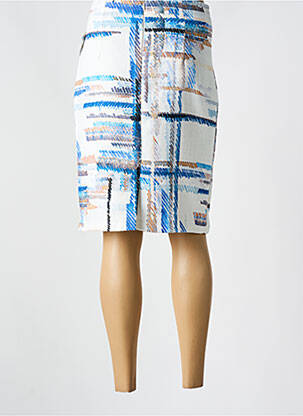 Jupe mi-longue taille normale bleu QUATTRO femme