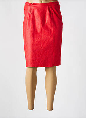 Jupe mi-longue taille normale rouge JUMFIL femme