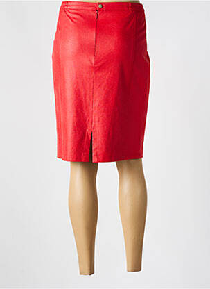 Jupe mi-longue taille normale rouge JUMFIL femme