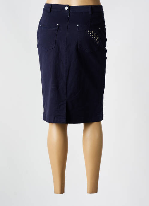 Jupe mi-longue bleu QUATTRO pour femme