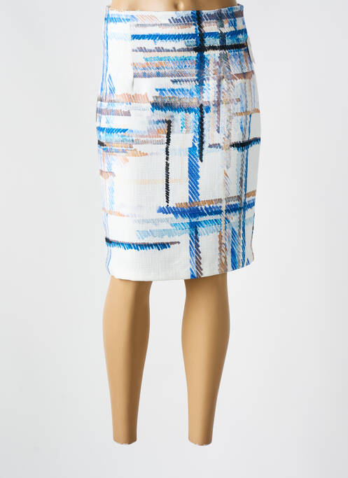 Jupe mi-longue bleu QUATTRO pour femme