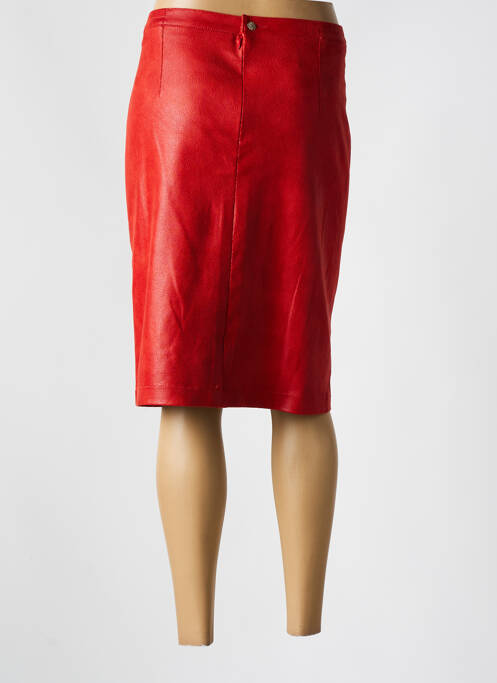 Jupe mi-longue rouge JUMFIL pour femme