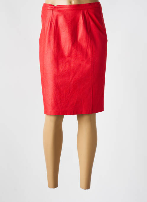 Jupe mi-longue rouge JUMFIL pour femme