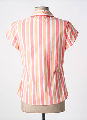 Chemisier coupe cintrée manches courtes rose QUATTRO femme