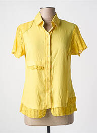Chemisier manches courtes manches courtes jaune QUATTRO femme