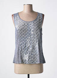 Top stretch sans manche bleu QUATTRO femme