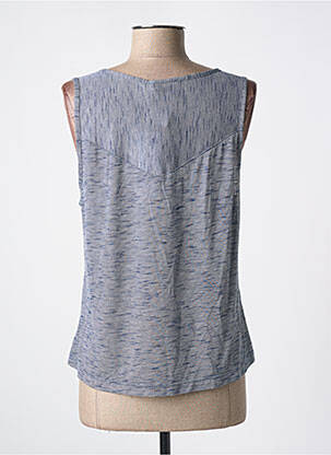Top stretch sans manche bleu QUATTRO femme