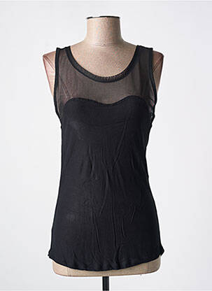 Top stretch sans manche noir QUATTRO femme