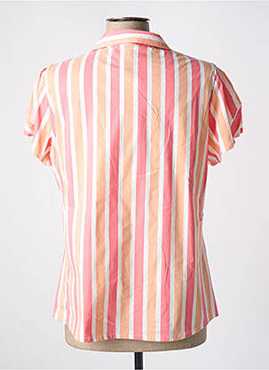 Chemisier coupe cintrée manches courtes rose QUATTRO femme