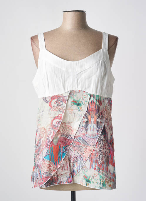 Top blanc QUATTRO pour femme