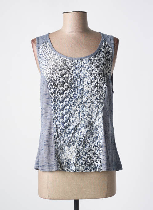 Top bleu QUATTRO pour femme