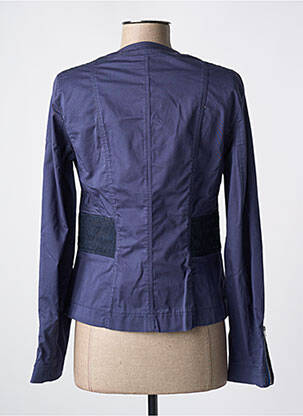 Veste casual col rond bleu QUATTRO femme