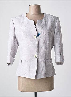 Veste chic poches gris QUATTRO femme