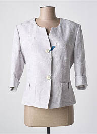 Veste chic col rond gris QUATTRO femme