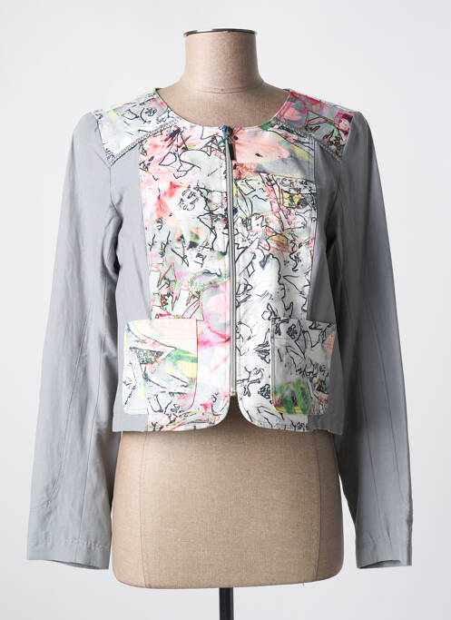 Veste casual gris QUATTRO pour femme