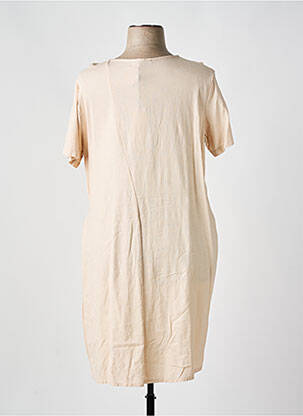 Robe courte manches courtes manches courtes beige QUATTRO femme