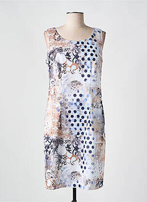 Robe courte sans manche sans manche beige QUATTRO femme