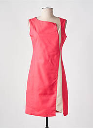 Robe mi-longue sans manche sans manche rose QUATTRO femme